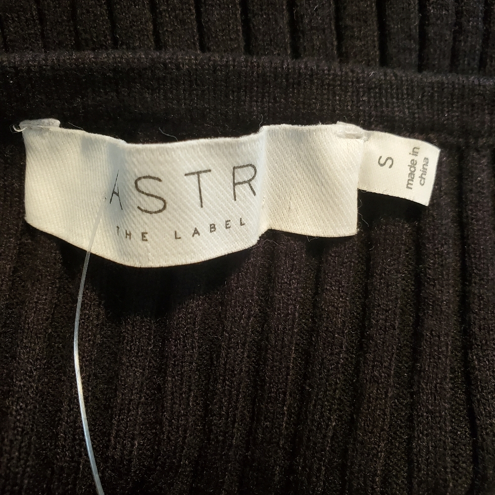 Astr The Label Black Ribbed Cross-Strap Ribbed Sweater - Picture 7 of 8